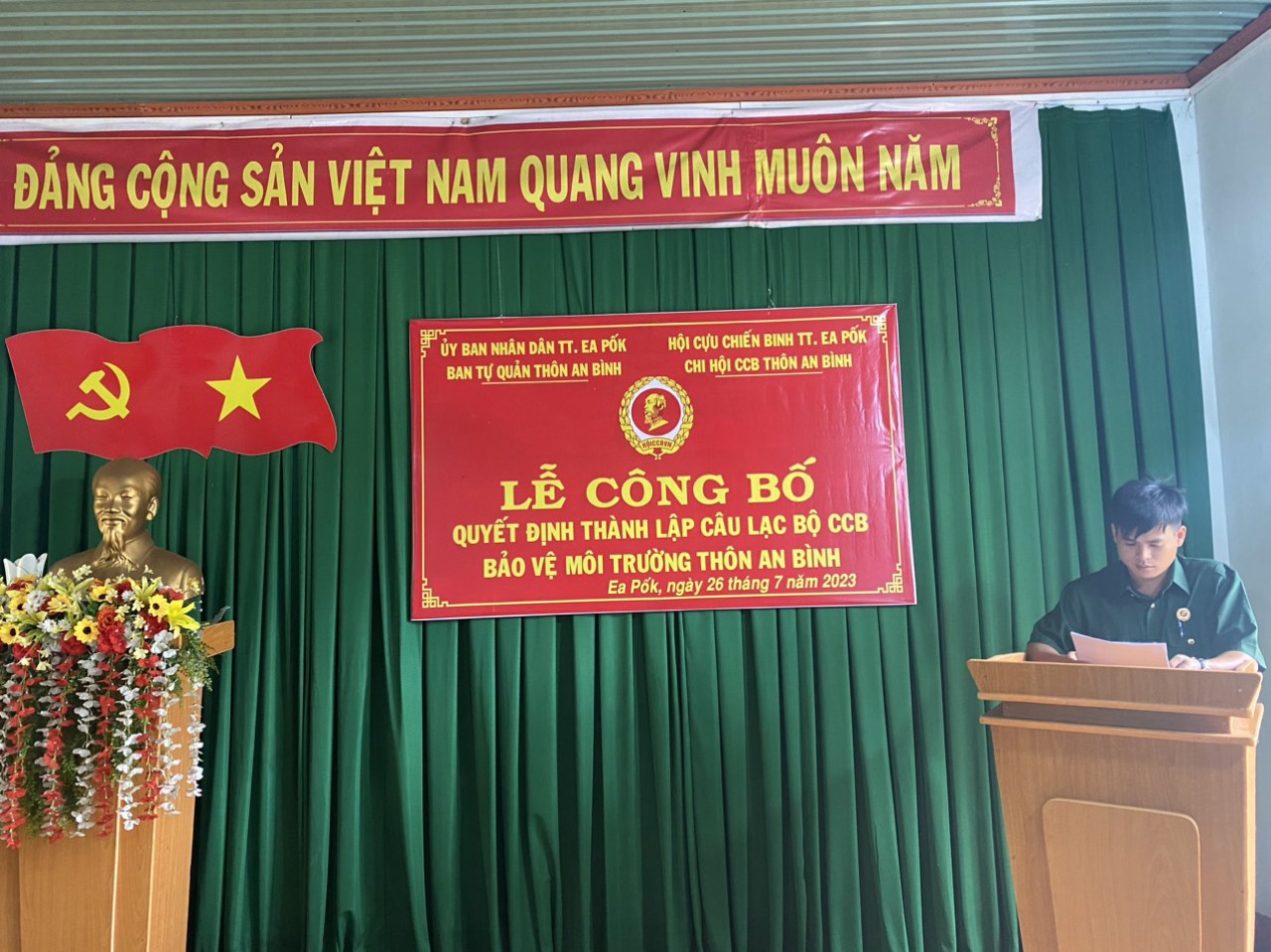 LỄ RA MẮT CÂU LẠC BỘ CỰU CHIẾN BINH BẢO VỆ MÔI TRƯỜNG